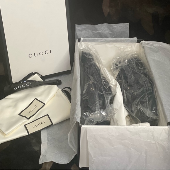 Gucci Original GG/Micro’soft Piombo Nero/Nero. Gucci size 07, US size 9. - Picture 2 of 6